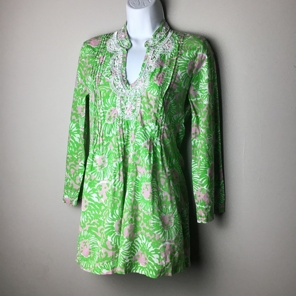 LILLY Pulitzer Sarasota Sunnyside Lion Tunic - Picture 2 of 8